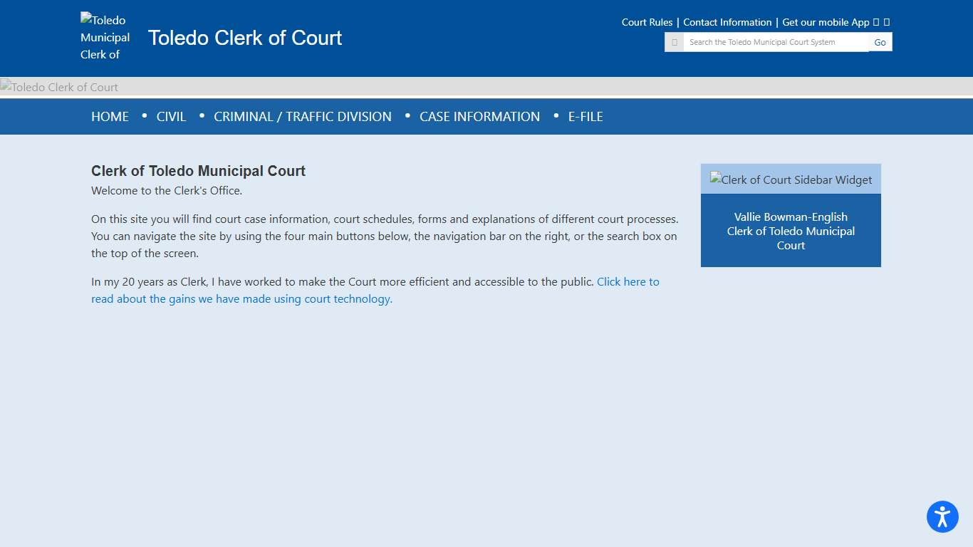 Clerk of Toledo Municipal Court